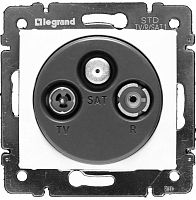 Розетка TV+FM+SAT Звезда без рамки Legrand Valena белый картинка